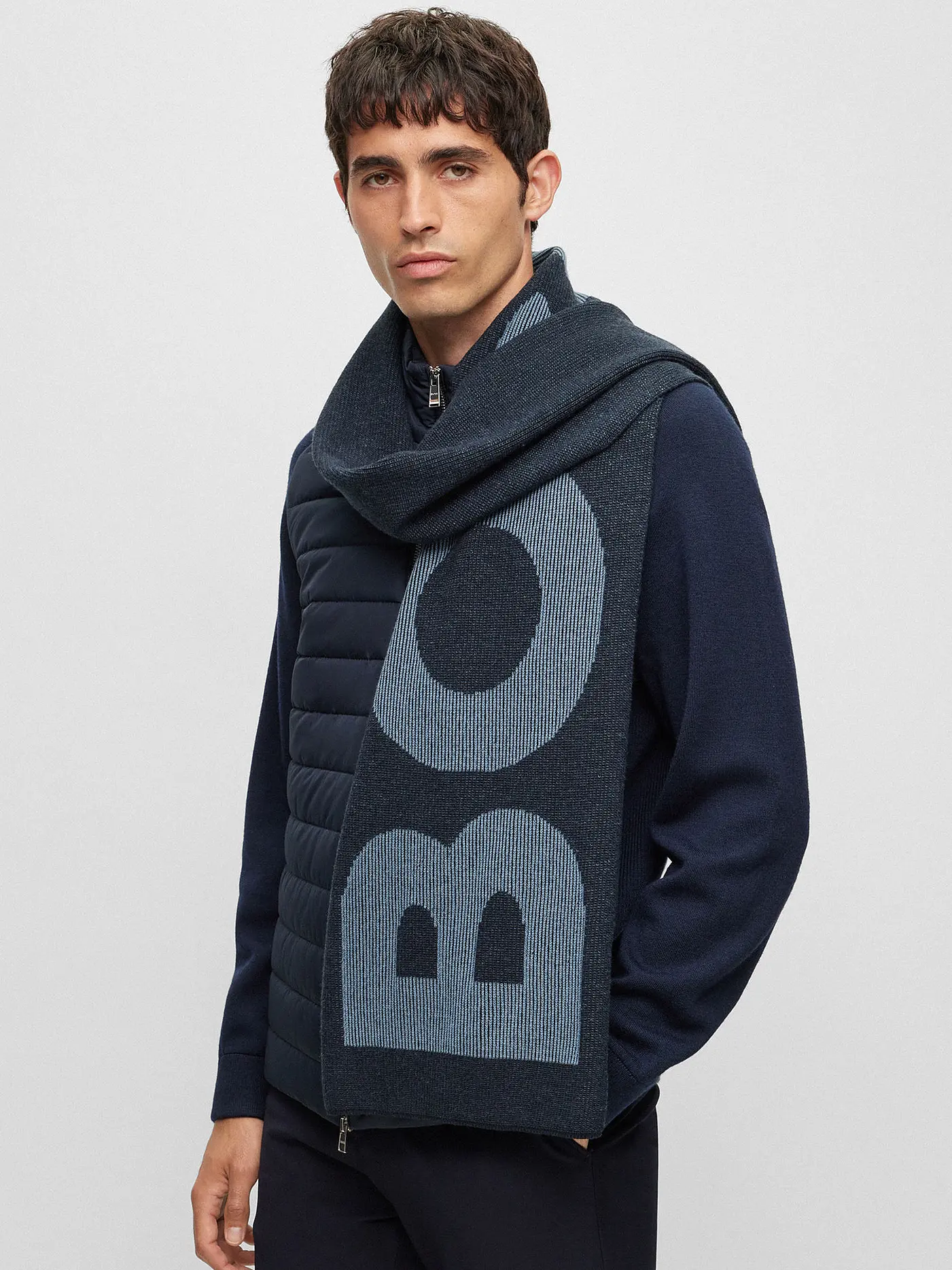 BOSS | Schal LAMICO | blau